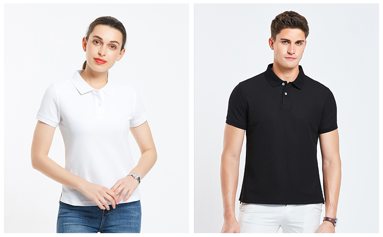 新款高品质冰离子纯棉polo衫定制