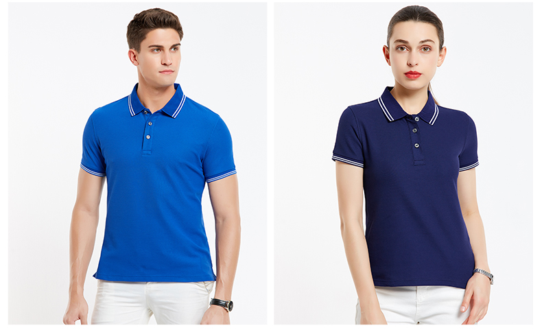 新款短袖纯棉翻领活动POLO衫