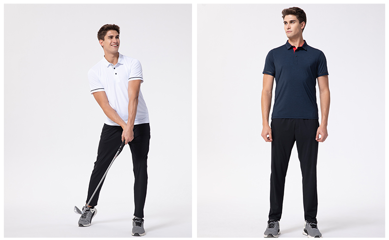 新款冰感锦纶布POLO衫定制